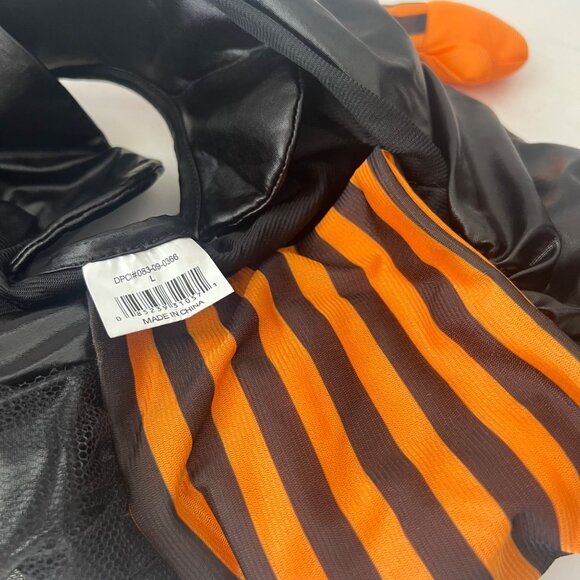 Hyde & EEK! Witch Pet Costume Size Medium Black/Orange Striped Pet Outfit - Picture 10 of 12